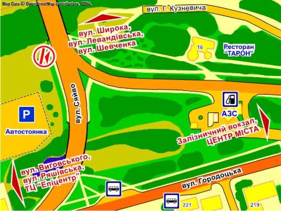 Схема рекламної площини за адресою вул. Сяйво, зліва, призма 1 Схема рекламної площини за адресою вул. Сяйво, зліва, призма 1