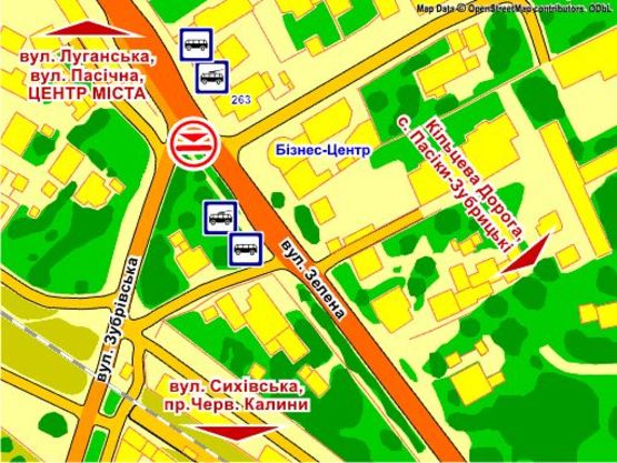 Схема рекламної площини за адресою вул. Зелена, 266 – Зубрівська, призма 1 Схема рекламної площини за адресою вул. Зелена, 266 – Зубрівська, призма 1