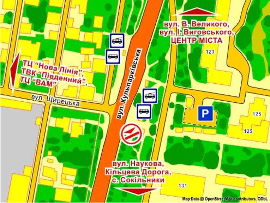 Схема рекламной плоскости по адресу вул. Кульпарківська – Щирецька, призма 1 Схема рекламной плоскости по адресу вул. Кульпарківська – Щирецька, призма 1