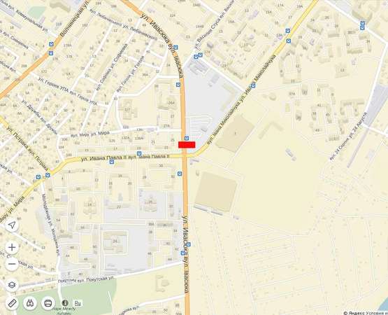 Схема рекламної площини за адресою Івасюка-вул.Будівельників (біля Епіцентру), ст.А