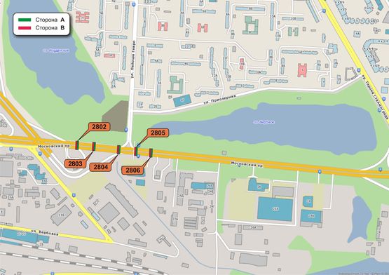 Схема рекламної площини за адресою Московский пр, Схема рекламної площини за адресою Московский пр,
