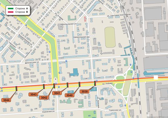Схема рекламной плоскости по адресу Победы пр, 106/2. Схема рекламной плоскости по адресу Победы пр, 106/2.