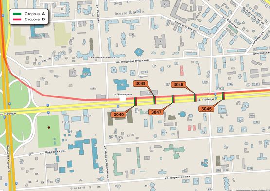 Схема рекламной плоскости по адресу Победы пр, 130/1. Схема рекламной плоскости по адресу Победы пр, 130/1.