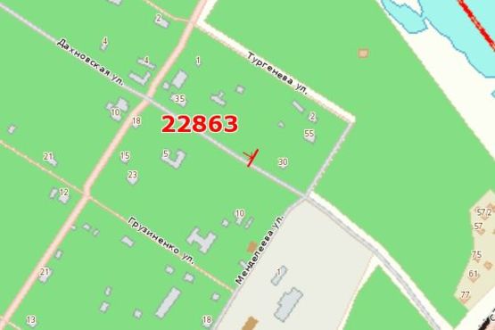 Схема рекламной плоскости по адресу Дахнівська вул., 25-а - Менделєєва вул. Схема рекламной плоскости по адресу Дахнівська вул., 25-а - Менделєєва вул.