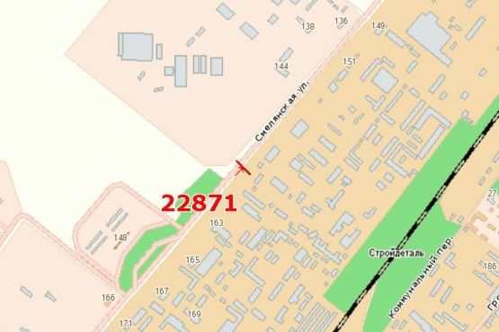 Схема рекламної площини за адресою Смілянська вул., 195 Схема рекламної площини за адресою Смілянська вул., 195