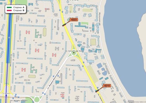 Схема рекламной плоскости по адресу Героев Сталинграда пр, Схема рекламной плоскости по адресу Героев Сталинграда пр,