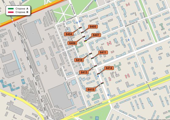 Схема рекламної площини за адресою Строителей, 37 ул. Схема рекламної площини за адресою Строителей, 37 ул.