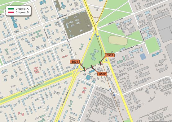 Схема рекламной плоскости по адресу Верховного Совета бул, 34 Схема рекламной плоскости по адресу Верховного Совета бул, 34