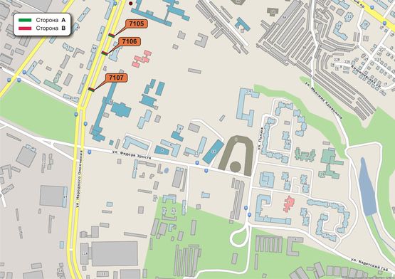 Схема рекламной плоскости по адресу Народного Ополчения, 4 ул. Схема рекламной плоскости по адресу Народного Ополчения, 4 ул.