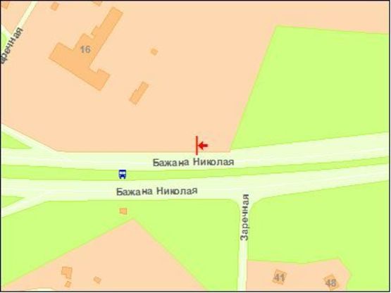 Схема рекламної площини за адресою Бажана пр., Южный мост, напротив АЗС "Лукойл"  -  в центр Схема рекламної площини за адресою Бажана пр., Южный мост, напротив АЗС "Лукойл"  -  в центр