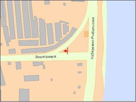Схема рекламной плоскости по адресу Электриков ул. / Набережно-Рыбальская ул., возле ж/д моста Схема рекламной плоскости по адресу Электриков ул. / Набережно-Рыбальская ул., возле ж/д моста