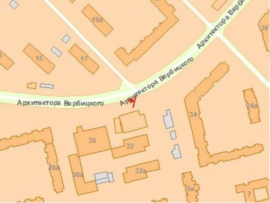 Схема рекламной плоскости по адресу Архитектора Вербицкого ул., возле супермаркета "Ля-фуршет", напротив рынка Схема рекламной плоскости по адресу Архитектора Вербицкого ул., возле супермаркета "Ля-фуршет", напротив рынка