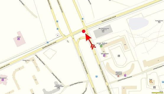 Схема рекламной плоскости по адресу Здолбуновская  ул. / Григоренка  ул. Схема рекламной плоскости по адресу Здолбуновская  ул. / Григоренка  ул.