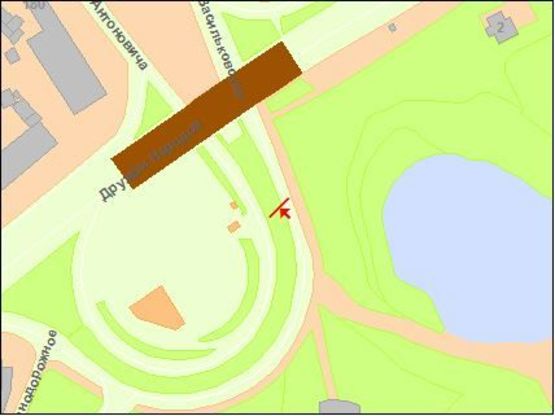 Схема рекламной плоскости по адресу Лыбидская пл., к ст.м.Лыбидская Схема рекламной плоскости по адресу Лыбидская пл., к ст.м.Лыбидская