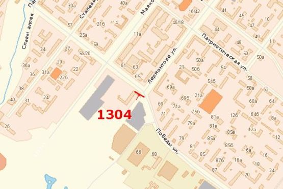 Схема рекламної площини за адресою Лермонтова вул. - Перемоги вул. Схема рекламної площини за адресою Лермонтова вул. - Перемоги вул.