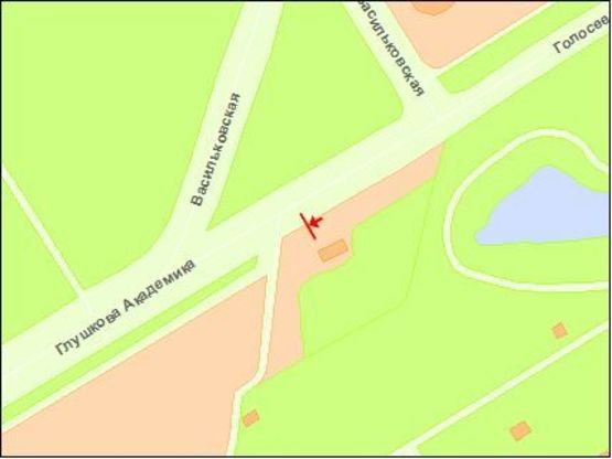 Схема рекламной плоскости по адресу Глушкова Ак. пр., район НК "Экспоцентр Украины" (12) Схема рекламной плоскости по адресу Глушкова Ак. пр., район НК "Экспоцентр Украины" (12)