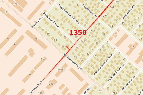 Схема рекламної площини за адресою Енгельса вул. (В’ячеслава Чорновола вул.) - Чайковського вул. Схема рекламної площини за адресою Енгельса вул. (В’ячеслава Чорновола вул.) - Чайковського вул.