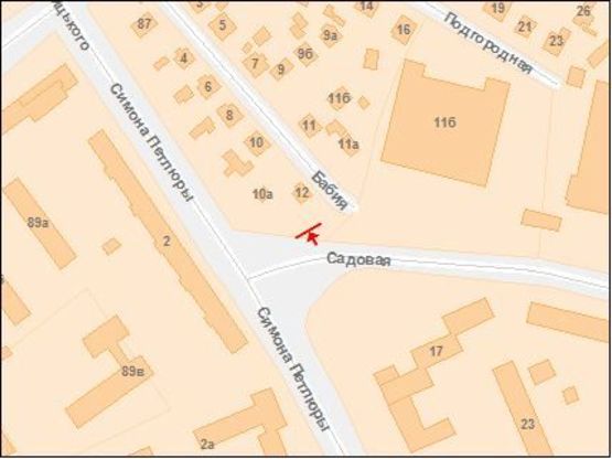 Схема рекламной плоскости по адресу Петлюры С ул., 11-13