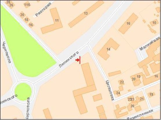 Схема рекламної площини за адресою Липинского ул, 11, от пр Черновола
