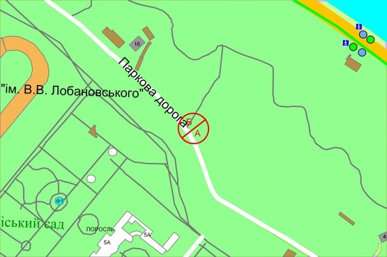 Схема рекламной плоскости по адресу Паркова дорога,  після  КВЦ "Парковий" (рух до центру) Схема рекламной плоскости по адресу Паркова дорога,  після  КВЦ "Парковий" (рух до центру)