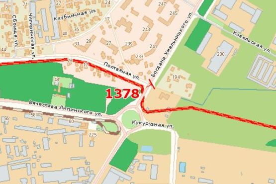 Схема рекламної площини за адресою Богдана Хмельницького вул. - Вячеслава Липинського вул. Схема рекламної площини за адресою Богдана Хмельницького вул. - Вячеслава Липинського вул.