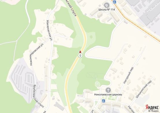 Схема рекламной плоскости по адресу Подільський узвіз