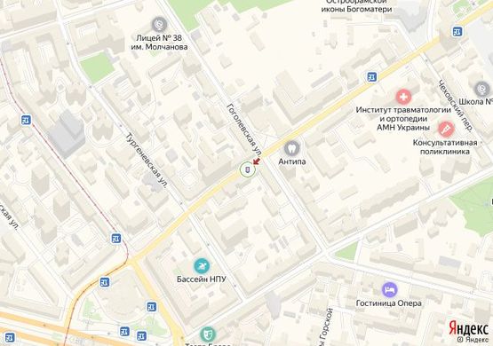 Схема рекламной плоскости по адресу вул. Бульварно-Кудрявська, 41