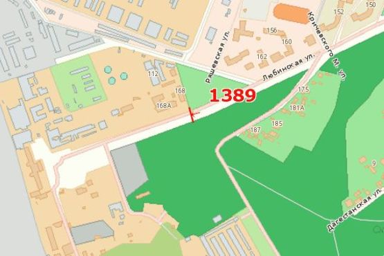 Схема рекламної площини за адресою Любінська вул., 168 - Ряшівська вул.