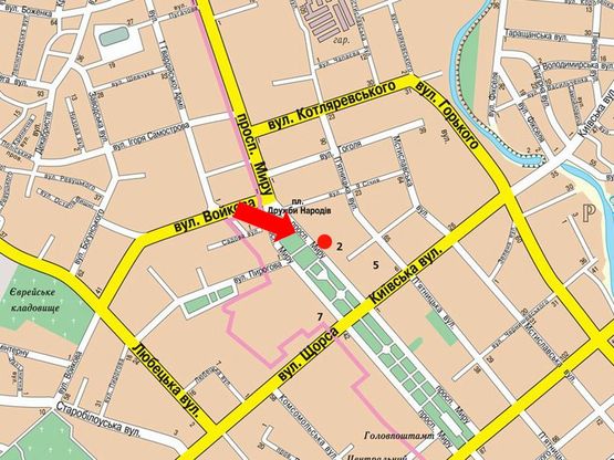 Схема рекламной плоскости по адресу проспект Мира 53 Синком, кафе (сторона Б)