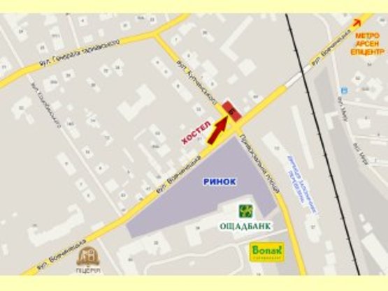 Схема рекламної площини за адресою Вовчинецька - Привокзальна перехрестя (правий)