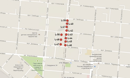 Схема рекламной плоскости по адресу Азовській пр. (біля повороту до центрального ринку) Схема рекламной плоскости по адресу Азовській пр. (біля повороту до центрального ринку)