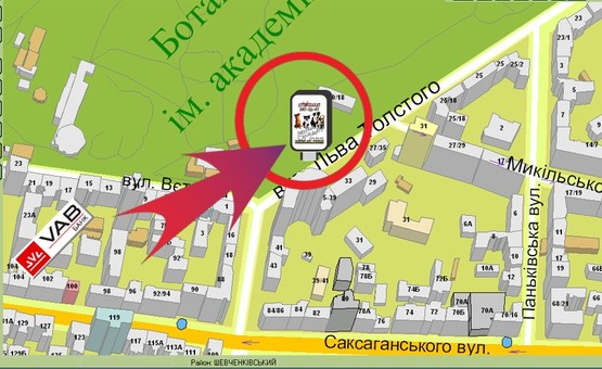 Схема рекламної площини за адресою Льва Толстого Вул., 33 Схема рекламної площини за адресою Льва Толстого Вул., 33