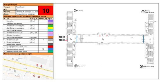 Схема рекламної площини за адресою Станция метро: Армейская, выход 4 Схема рекламної площини за адресою Станция метро: Армейская, выход 4