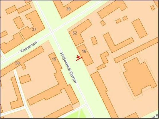 Схема рекламної площини за адресою Zt cl006 вул.Московська,16 м-н "Фея"№3 Б