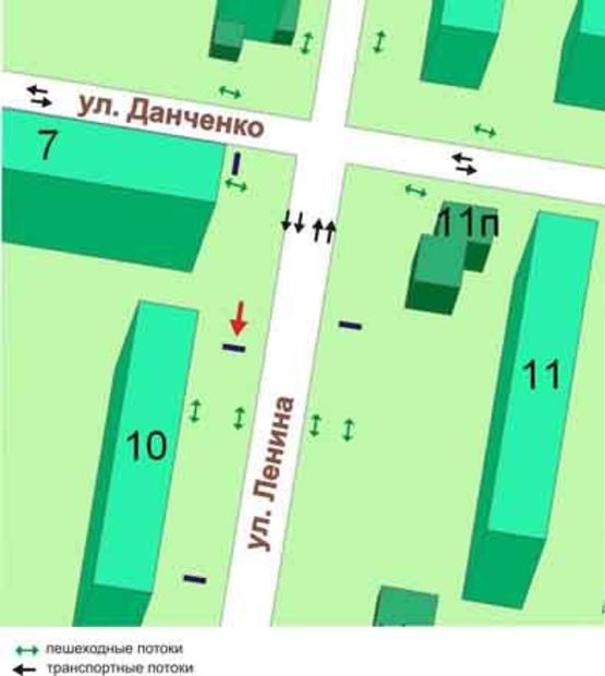 Схема рекламной плоскости по адресу пр.Мира, 10, №008-А