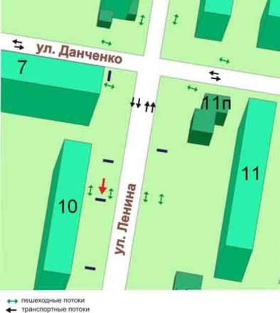 Схема рекламної площини за адресою пр.Мира,10, "Техносток", №009-А