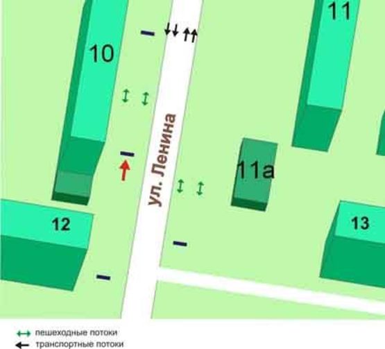 Схема рекламної площини за адресою пр.Мира,10, №010-В