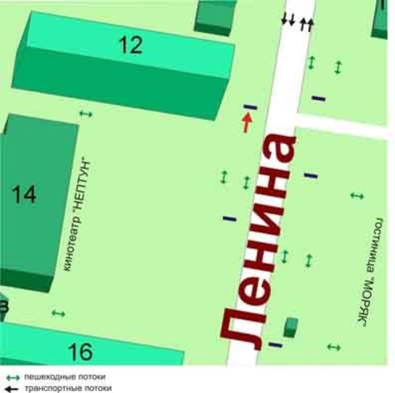 Схема рекламной плоскости по адресу пр.Мира, 12, №015-В