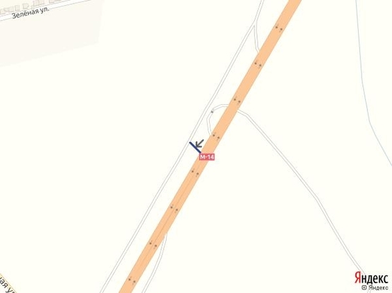 Схема рекламной плоскости по адресу Одесса - Николаев 22+800 А