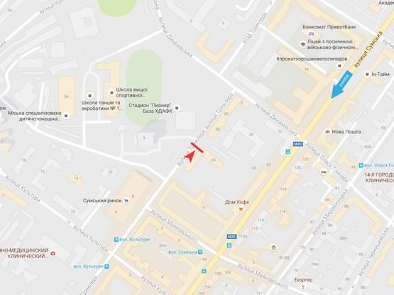 Схема рекламной плоскости по адресу Тринклера ул. ,24-левый Схема рекламной плоскости по адресу Тринклера ул. ,24-левый