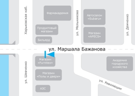 Схема рекламной плоскости по адресу Маршала Бажанова ул., 21/23 Схема рекламной плоскости по адресу Маршала Бажанова ул., 21/23