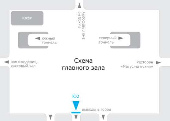 Схема рекламної площини за адресою Южный Вокзал, Ситилайт центральный зал Схема рекламної площини за адресою Южный Вокзал, Ситилайт центральный зал