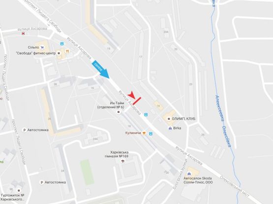 Схема рекламной плоскости по адресу Ахсарова ул.,17 Схема рекламной плоскости по адресу Ахсарова ул.,17