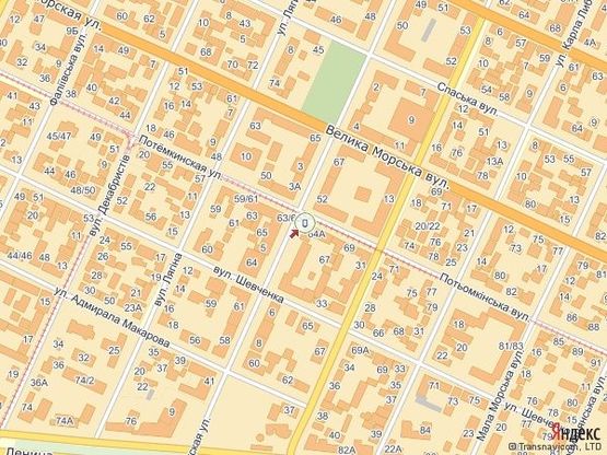 Схема рекламной плоскости по адресу ул. Соборная - ул. Потемкинская