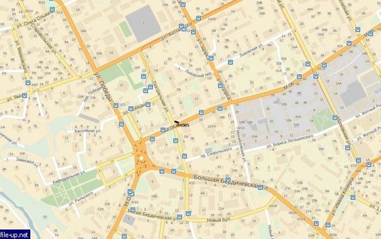 Схема рекламной плоскости по адресу ул. Киевская, 9 (ПУМБанк)