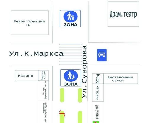 Схема рекламной плоскости по адресу ул. Суворова,5 (Парус) Схема рекламной плоскости по адресу ул. Суворова,5 (Парус)