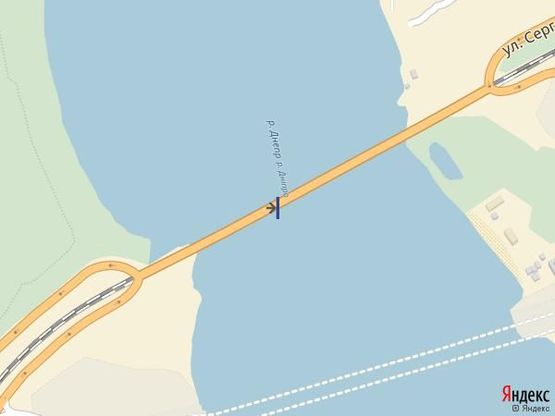 Схема рекламної площини за адресою мост 1, с острова в центр города Схема рекламної площини за адресою мост 1, с острова в центр города