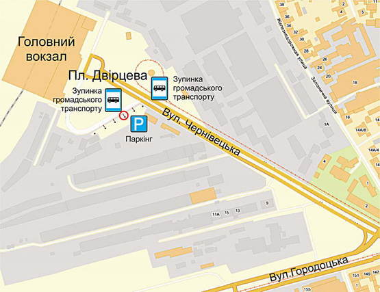 Схема рекламной плоскости по адресу пл Двірцева Схема рекламной плоскости по адресу пл Двірцева