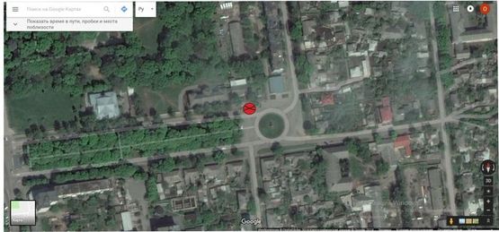 Схема рекламной плоскости по адресу Бульвар Шевченка, 16