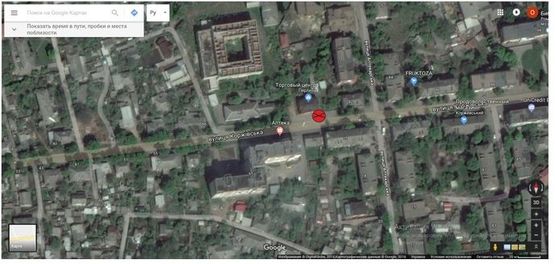 Схема рекламной плоскости по адресу Коржевская, 80а